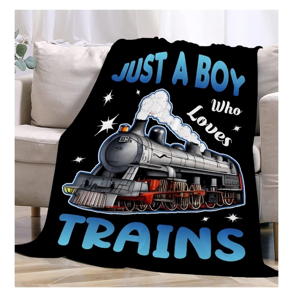 Train Themed Blanket